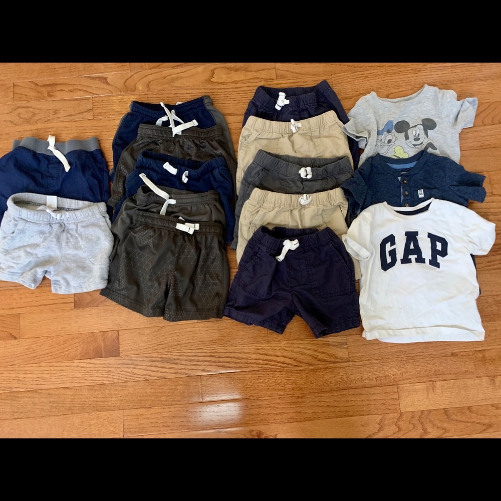 Boys shorts and tee shirts bundle